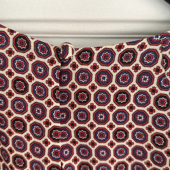 J crew Jules dress silk scarf foulard pattern, sz 14 - Picture 7 of 10